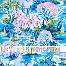 Load image into Gallery viewer, Printed Vinyl &amp; HTV Preppy Beach House S Pattern 12 x 12 inch sheet