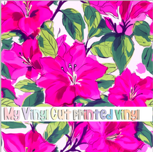 Load image into Gallery viewer, Printed Vinyl &amp; HTV Preppy Floral C Pattern 12 x 12 inch sheet