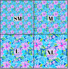 Load image into Gallery viewer, Printed Vinyl &amp; HTV Preppy Florals K Pattern 12 x 12 inch sheet