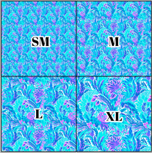 Load image into Gallery viewer, Printed Vinyl &amp; HTV Preppy Florals R Pattern 12 x 12 inch sheet