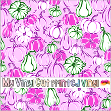 Load image into Gallery viewer, Printed Vinyl &amp; HTV Pumpkin Party Pattern 12 x 12 inch sheet