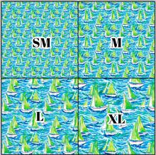 Load image into Gallery viewer, Printed Vinyl &amp; HTV Sailboat J Pattern 12 x 12 inch sheet