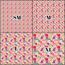 Load image into Gallery viewer, Printed Adhesive Vinyl Pinkish Fairy Flowers Pattern 12 x 12 inch sheet