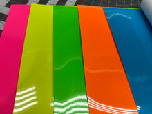 Load image into Gallery viewer, Stahls&#39; Heat Transfer Vinyl HTV Neon Glow in the Dark 12 x 12 inches