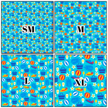 Load image into Gallery viewer, Printed Vinyl | Summer K | Permanent Removable Adhesive | Permanent Glitter Adhesive | HTV | Glitter HTV | 12 x 12 inches | ONE Sheet
