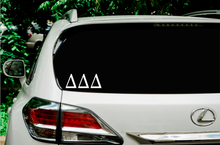 Load image into Gallery viewer, DDD | Tri Delta | Vinyl Decal | Car Decal | Laptop Decal | Transfer Decal |