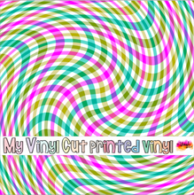 Load image into Gallery viewer, Printed Vinyl | Mod Wavy Stripes A | Permanent Removable Adhesive | Permanent Glitter Adhesive | HTV | Glitter HTV | 12 x 12 inches | ONE Sheet