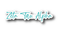 Load image into Gallery viewer, Sticker | ZTA_D | Zta Tau Alpha Signature | Waterproof Vinyl Sticker | White | Clear | Permanent | Removable | Window Cling | Glitter | Holographic