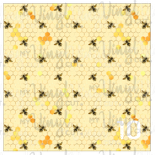 Load image into Gallery viewer, Printed Adhesive Vinyl SUNFLOWER BEE