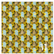 Load image into Gallery viewer, Printed Heat Transfer Vinyl HTV SUNFLOWER BEE
