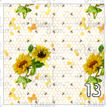 Load image into Gallery viewer, Printed Adhesive Vinyl SUNFLOWER BEE