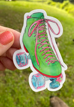 Load image into Gallery viewer, Sticker | 49L | Roller Skate | Waterproof Vinyl Sticker | White | Clear | Permanent | Removable | Window Cling | Glitter | Holographic