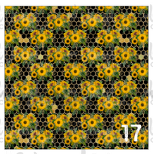 Load image into Gallery viewer, Printed Heat Transfer Vinyl HTV SUNFLOWER BEE