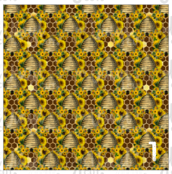 Printed Heat Transfer Vinyl HTV SUNFLOWER BEE