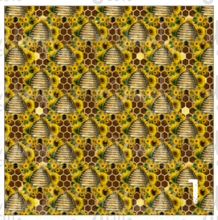 Load image into Gallery viewer, Printed Adhesive Vinyl SUNFLOWER BEE