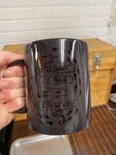 Load image into Gallery viewer, Drinkware 11 oz Black Morph Mug Hidden Design Sublimated