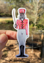 Load image into Gallery viewer, Sticker | 62F | Nutcracker in Pink | Waterproof Vinyl Sticker | White | Clear | Permanent | Removable | Window Cling | Glitter | Holographic