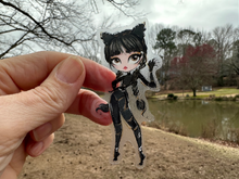 Load image into Gallery viewer, Sticker | 68A | Wednesday | Waterproof Vinyl Sticker | White | Clear | Permanent | Removable | Window Cling | Glitter | Holographic