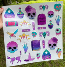Load image into Gallery viewer, Sticker Sheet Creepy and Cute 12 x 12 Sheet