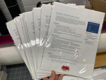 Load image into Gallery viewer, Inktra Brand Waterslide Paper CLEAR printable for INKJET Printers Letter size sheets