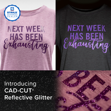 Load image into Gallery viewer, Stahls&#39; Reflective Glitter Heat Transfer Vinyl HTV 12 x 18 inch sheets Rainbow Glitter ONLY