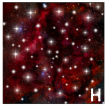 Load image into Gallery viewer, Printed Adhesive Vinyl PINK GALAXY 12 x 12 inch sheet