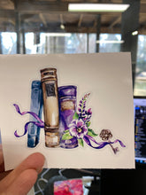Load image into Gallery viewer, Sticker | 13F | Purple Books | Waterproof Vinyl Sticker | White | Clear | Permanent | Removable | Window Cling | Glitter | Holographic