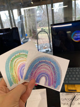 Load image into Gallery viewer, Sticker | 39E | Pastel Rainbow | Waterproof Vinyl Sticker | White | Clear | Permanent | Removable | Window Cling | Glitter | Holographic
