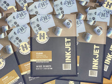 Load image into Gallery viewer, Hayes Paper Co Clear Inkjet Waterslide Decal Paper