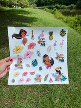 Load image into Gallery viewer, Sticker Sheet TROPICAL 12 x 12 Sheet