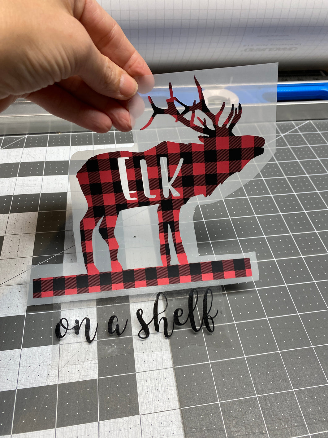 CLEARANCE HTV Transfer Elk on a Shelf