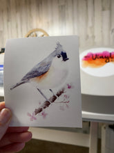 Load image into Gallery viewer, Waterslide Decal Tufted Titmouse Bird