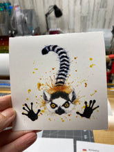 Load image into Gallery viewer, Waterslide Decal Lemur