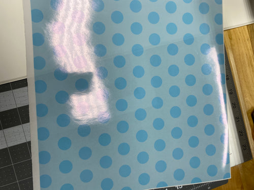 CLEARANCE Printed Adhesive Vinyl CLEAR GLOSS Various Patterns 12 x 12 sheet