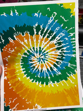 Load image into Gallery viewer, CLEARANCE Printed Adhesive Vinyl Tie Dye Pattern 9 x 12 sheet