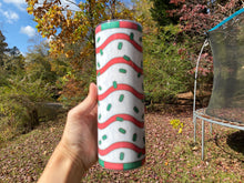 Load image into Gallery viewer, Drinkware 20 oz Christmas Tree Snack Cake Tall Skinny Tumbler Sublimated Design