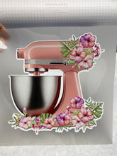 Load image into Gallery viewer, HTV Transfer K4 Pink Kitchen Mixer with Flowers