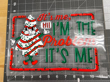 Load image into Gallery viewer, T Shirt Transfer | Christmas Cake | DTF | HTV | Clear HTV | Sublimation | Press at home