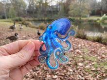 Load image into Gallery viewer, Sticker | 58B | Octopus | Waterproof Vinyl Sticker | White | Clear | Permanent | Removable | Window Cling | Glitter | Holographic