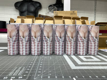 Load image into Gallery viewer, Drinkware 20 oz Funny Boobies Cleavage Tall Skinny Tumbler Sublimated Design