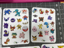Load image into Gallery viewer, Sticker Sheet Set of 13 Sheets little planner stickers Pokemon