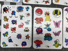 Load image into Gallery viewer, Sticker Sheet Set of 13 Sheets little planner stickers Pokemon