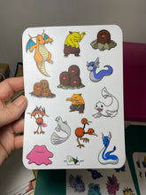 Load image into Gallery viewer, Sticker Sheet Set of 13 Sheets little planner stickers Pokemon