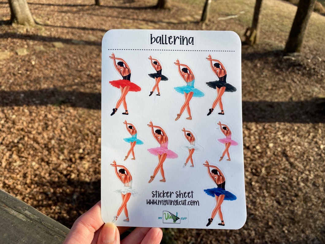 Sticker Sheet 78 Set of little planner stickers Ballerina