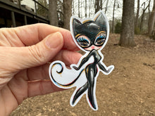 Load image into Gallery viewer, Sticker | 66M | SUPER HERO GIRL | Waterproof Vinyl Sticker | White | Clear | Permanent | Removable | Window Cling | Glitter | Holographic