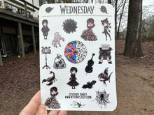 Load image into Gallery viewer, Sticker Sheet 81 Set of little planner stickers Wednesday