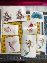 Load image into Gallery viewer, Waterslide Decal CLEARANCE Assorted images printed on WHITE