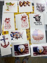 Load image into Gallery viewer, Waterslide Decal CLEARANCE Assorted images printed on WHITE