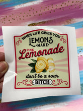 Load image into Gallery viewer, Sticker 9B When Life Gives You Lemons Make Pink Lemonade NSFW