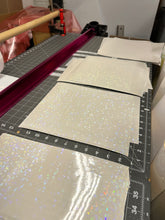 Load image into Gallery viewer, Holographic Cracked Ice Laminating Sheets 6 x 12, 8 x 11, 8 1/2 x 11, 12 x 12 inches for Cold Laminating Sticker Overlay